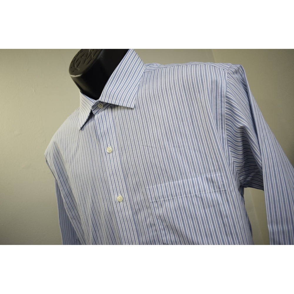 Brooks Brothers Regent Dress Shirt Striped Non-Iron Long Sleeve Mens 16-34 Large
